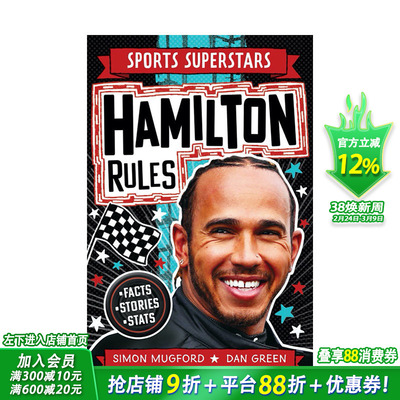 【现货】运动明星特辑：F1赛车手：刘易斯·汉密尔顿 【Sports Heroes】Lewis Hamilton Rules 英文儿童漫画故事 英语拓展阅读书