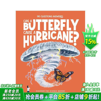 【预售】【大问题科学答-S7】蝴蝶能引发飓风吗？ 【BQA-S7】: Can a Butterfly Cause a Hurricane? 英文儿童插画STEM科普绘本书
