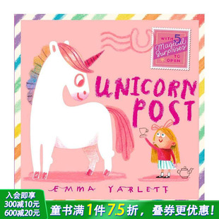 Bag 英文儿童趣味互动绘本进口童书 信 翻页设计 The 独角兽 含可拆趣味信件 Unicorn Post 预售