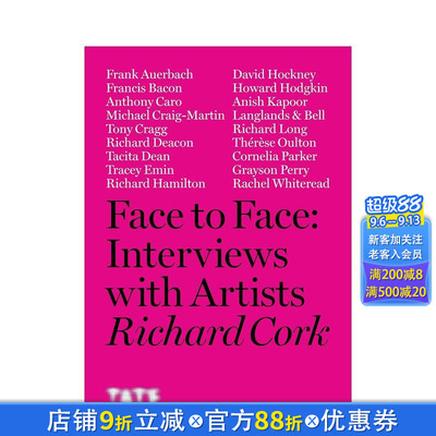 【现货】理查德·考克与艺术家面对面对谈 Face to Face: Interviews With Artists英文艺术家/艺术工作室进口图书画册