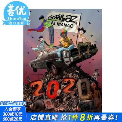 【预售】Gorillaz Almanac 街头霸王年鉴 摇滚乐队 漫画 英文原版图书籍进口正版 Gorillaz Z2 Comics【善优图书】