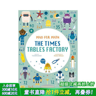 The 预售 for Times 英文儿童插画科普故事绘本 乘法表工厂 Factory 疯狂数学 进口童书 Mad Table Math