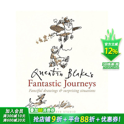 【现货】昆汀·布莱克的奇幻之旅 Quentin Blake's Fantastic Journeys 英文儿童插画故事绘本 进口童书
