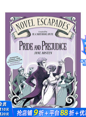 【预售】傲慢与偏见：为热爱阅读的读者准备的谜题、游戏和活动 Pride And Prejudice: Puzzl 原版英文文学 正版进口书