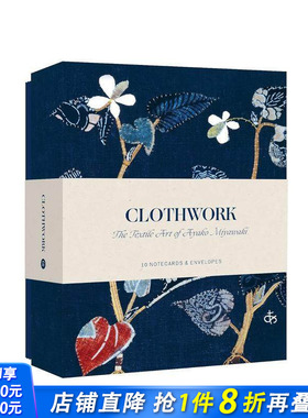 【现货】布艺作品卡片 Clothwork Notecards 创意艺术卡牌 宫川明子 Ayako Miyawaki 英文原版正版进口图书籍