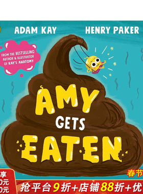 【现货】艾米被吃掉啦：亚当·凯与亨利·帕克联袂创作 爆笑绘本 Amy Gets Eaten 认知启蒙 英文儿童插画故事绘本 进口童书