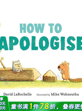 【预售】如何道歉 How to Apologise 英文儿童插画故事绘本 进口童书