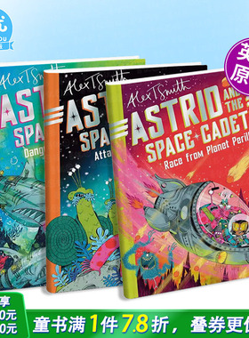 【多册选拍】阿斯特丽德和太空学员：1-3册 蜗牛人的进攻Astrid and the Space Cadets英文儿童桥梁章节故事书 英语拓展阅读进口书