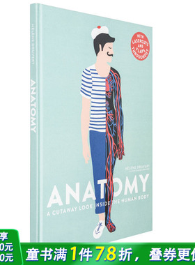 【现货】纸雕立体书 Anatomy人体结构 Helene Druvert剪纸艺术 儿童趣味科普 英文原版 T&H出版【善优童书】