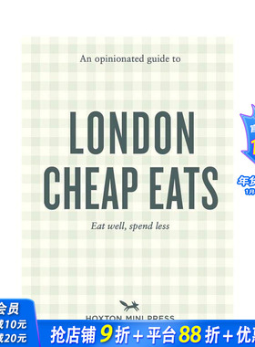 【预售】固执己见的伦敦平价美食指南 【An Opinionated Guide】to London Cheap Eats 原版英文旅行 正版进口书