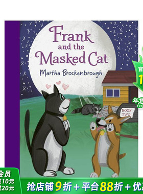 【预售】弗兰克和蒙面猫 全彩桥梁书 Frank and the Masked Cat 英文儿童初级桥梁章节故事书 进口童书