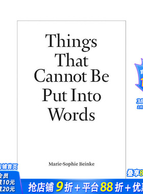 【预售】不可言说之物：玛丽-索菲·拜因克 Things That Cannot Be Put Into Words 英文艺术 正版进口书画册