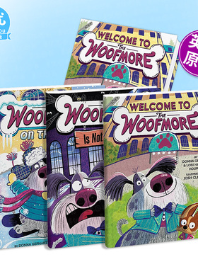 【多册选拍】汪汪旅馆1-3册：欢迎光临/没有闹鬼/冰上危机 The Woofmore全彩桥梁英文儿童故事书The Woofmore on Thin Ice