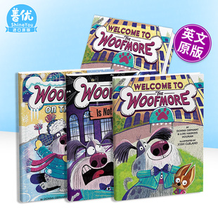 【多册选拍】汪汪旅馆1-3册：欢迎光临/没有闹鬼/冰上危机 The Woofmore全彩桥梁英文儿童故事书The Woofmore on Thin Ice
