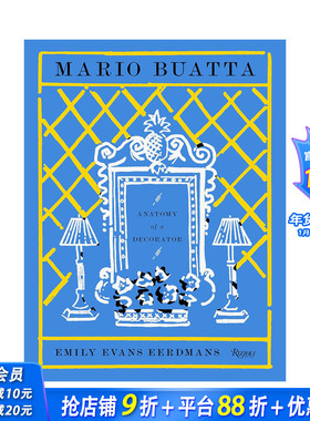 【预售】英文原版 传奇室内设计师Mario Buatta：剖析装饰设计 Mario Buatta: Anatomy of a Decorator 英文设计 正版进口书籍
