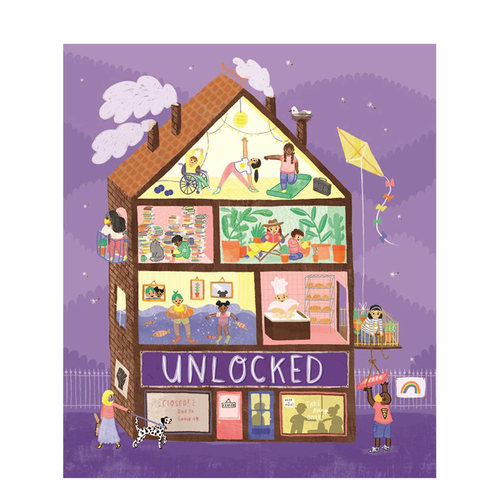 【现货】[T&H]解封:插画师们如何应对封闭隔离 Unlocked:How Tiny Owl illustrators coped with lockdown 精装英文儿童艺术绘本
