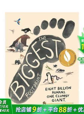【现货】英文原版 The Biggest Footprint 大脚印 艺术绘本 趣味想象力故事 10岁以上 善优童书