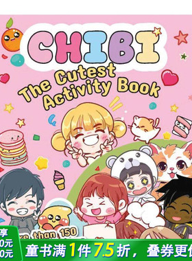 【预售】赤壁-可爱活动手册 Chibi - The Cutest Activity Book 英文儿童趣味互动 英语早教进口书
