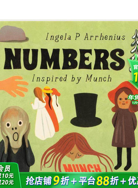 【现货】蒙克灵感：数字  概念启蒙美育绘本 【Inspired by Edvard Munch】Numbers 原版英文儿童艺术启蒙绘本进口童书