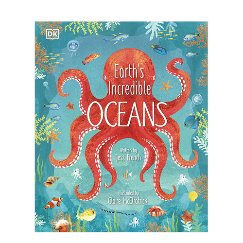 【现货】了不起的地球海洋Earth’s Incredible Oceans 6-12岁人文地理生物科普启蒙百科彩图精装儿童英语绘本 英文原版善优童书