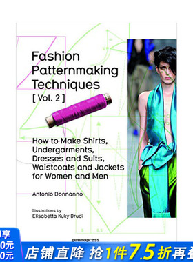【预售】时装纸样制作技法2男女装制衣Fashion Patternmaking Techniques