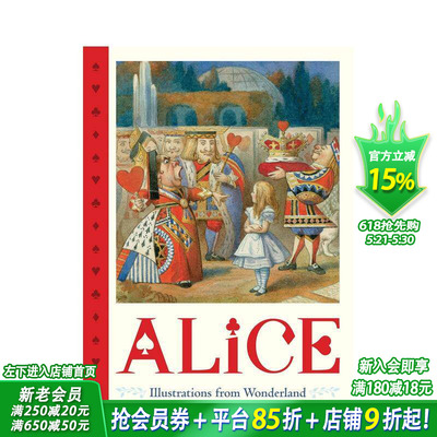 【预售】爱丽丝版画海报书 奇境插画 Alice Pull-Out Prints 爱丽丝梦游仙境插图 英文儿童插画故事绘本 进口童书