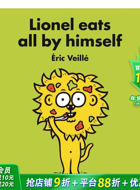 【现货】英文原版 莱昂内尔自己吃饭 Lionel Eats All by Himself 亲子英语儿童绘本 吃饭引导 0-3岁