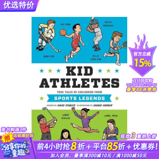 Athletes 进口童书 名人童年故事 英语阅读拓展读物 英文小说故事 12岁 Legends Kid 运动员们 预售