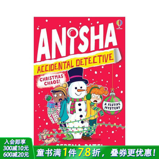 Anisha Accidental 英文儿童趣味互动绘本 预售 英语早教进口书 Chaos 意外侦探安尼莎：圣诞迷局 Christmas Detective