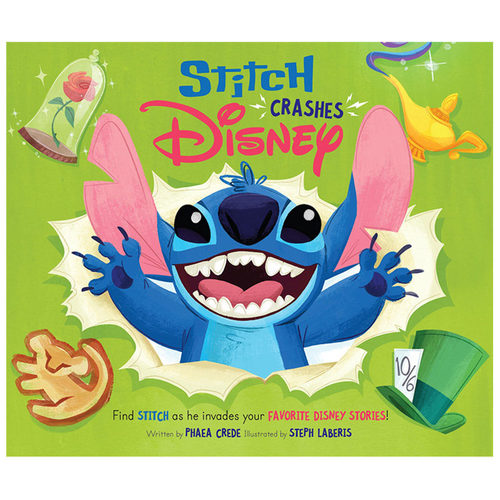 【现货】英文原版 史迪奇撞上迪斯尼Stitch Crashes Disney Hc 儿童英语艺术插画绘本精装 3岁+ 进口图书