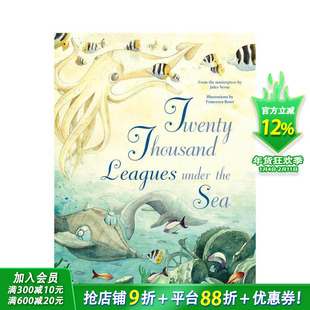 【预售】海底两万里：儒勒·凡尔纳经典改编 Twenty Thousand Leagues Under the Sea  英文儿童插画故事绘本 进口童书