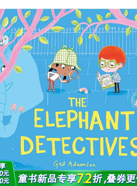 【预售】大象侦探 The Elephant Detectives 英文儿童故事插画绘本 进口童书