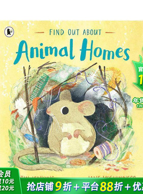 【现货】英文原版 Find Out About Animal Homes了解动物家园Martin Jenkins Jane McGuinness 幼儿儿童动物科普绘本书