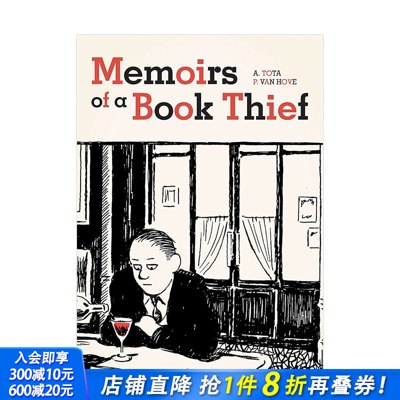 【现货】偷书贼回忆录 Memoirs of a Book Thief 漫画家Alessandro Tota 英文原版进口图书