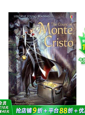 【预售】【Usborne分级阅读3】基督山伯爵 The Count of Monte Cristo 英文儿童分阶阅读 英语早教故事课外书 进口童书
