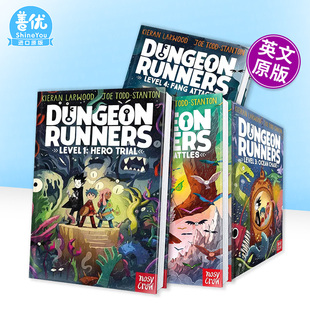 【现货多册选拍】地牢跑者4册:英雄审判/天空/海洋/尖牙突袭 Dungeon Runners蓝彼得奖Kieran Larwood水石奖JoeTodd英文儿童故事书