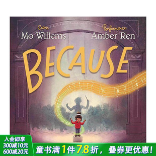 英文儿童插画故事绘本 Because 因为 进口童书 现货