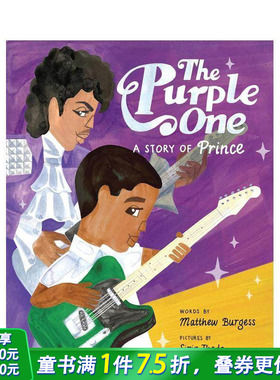 【现货】紫色：普林斯的故事 The Purple One?:?A Story of Prince 王子 英文儿童插画故事绘本 进口童书
