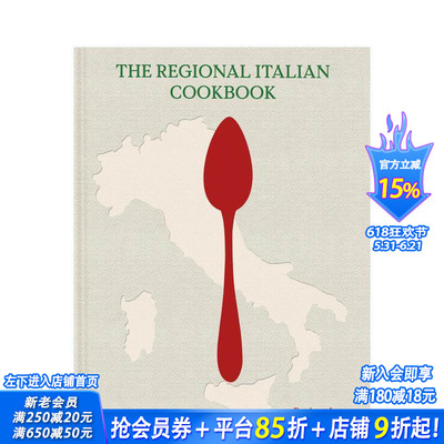 【现货】意大利地方食谱 The Regional Italian Cookbook 160道经典 银勺食谱 原版英文餐饮生活美食 正版进口书