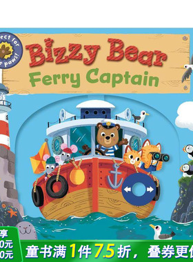 【预售】【小熊很忙】渡轮船长 手指滑滑乐机关书 Bizzy Bear: Ferry Captain 英文儿童趣味互动英语早教进口书
