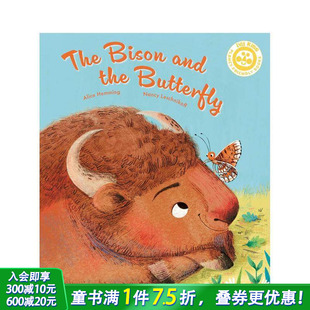 故事 进口童书 英文儿童插画科普绘本 Butterfly 预售 野牛和蝴蝶：生态系统 Bison The story and ecosystem the