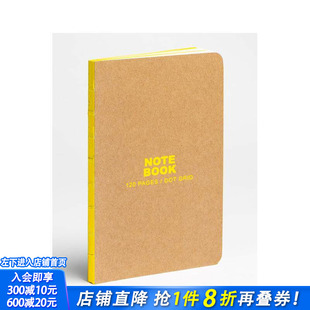 【预售】牛皮纸黄色小型子弹笔记 Kraft and Yellow Small Bullet Journal 原版笔记本Notebook 正版进口书