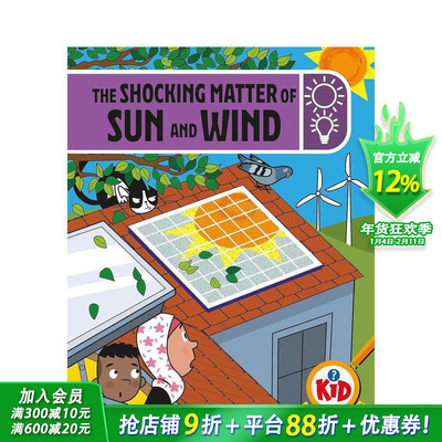 【预售】儿童侦探：太阳与风的惊人事件 Kid Detectives: The Shocking Matter of Sun and Wind 英文儿童插画科普绘本 进口童书