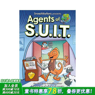 【预售】【调查员:西装特工】卷1:调查员:西装特工(精装)InvestiGators: Agents of S.U.I.T. 英文儿童漫画故事书英语拓展阅读