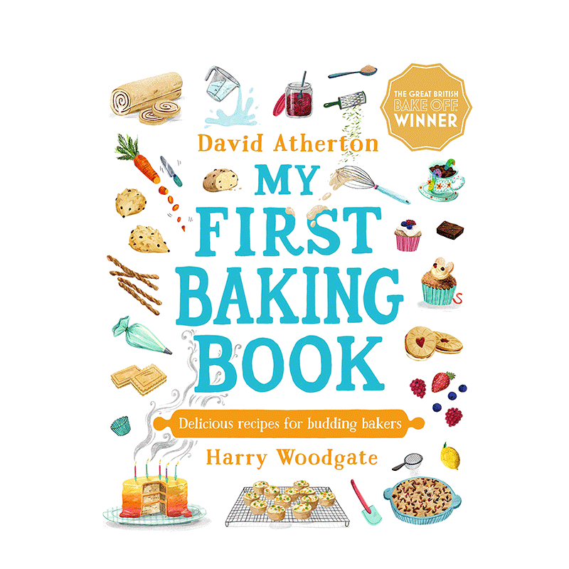 【预售】英文原版 我的一本烘焙书 My First Baking Book 精装艺术插画绘本 儿童烘焙入门 进口图书