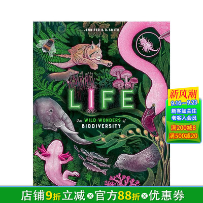 【现货】生命：生物多样性的野生奇观 【Wild Wonders】Life The Wild Wonders of Biodiversity 英文儿童插画科普绘本 进口童书