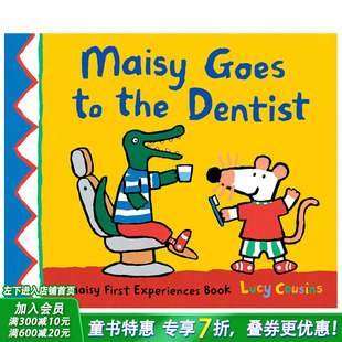 【现货】英文原版 小鼠波波去看牙医Maisy Goes to the Dentist 儿童英语艺术插画绘本平装 3岁+ 进口图书 善优童书
