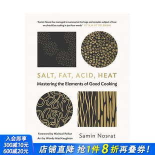 餐饮料理食谱指南 英文原版 酸 油脂 要素 Heat 正版 Acid 盐 Fat Salt 善优图书 进口图书画册 温度：掌握好烹饪 现货