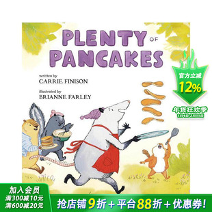 【预售】满满松饼 Plenty of Pancakes 英文儿童插画故事绘本 进口童书