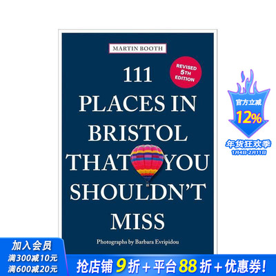 【预售】布里斯托尔不容错过的111个地方 111 Places in Bristol That You Shouldn't Miss 英文旅行 正版进口书